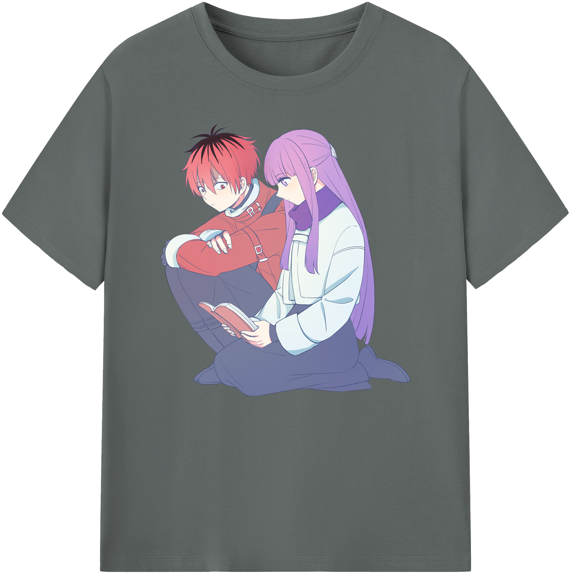 （画像用） 葬送のフリーレン Frieren 綿100％ メンズ半袖Tシャツ｜肌触りやわらか＆通気性